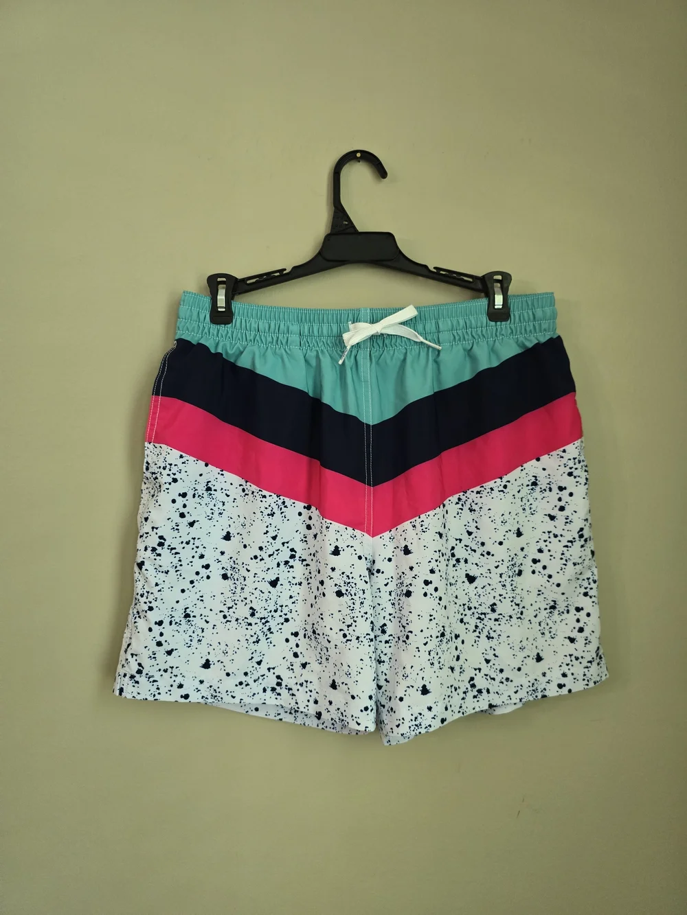 chubbies Swim Trunks  Drawstring Shorts - Teal, Navy & Hot Pink Men Size L